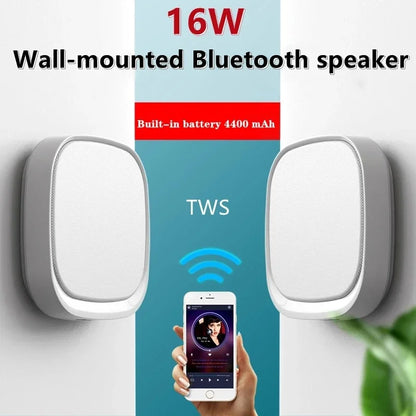 Shop Wall-mounted Bluetooth Speaker TWS Interconnection Built in