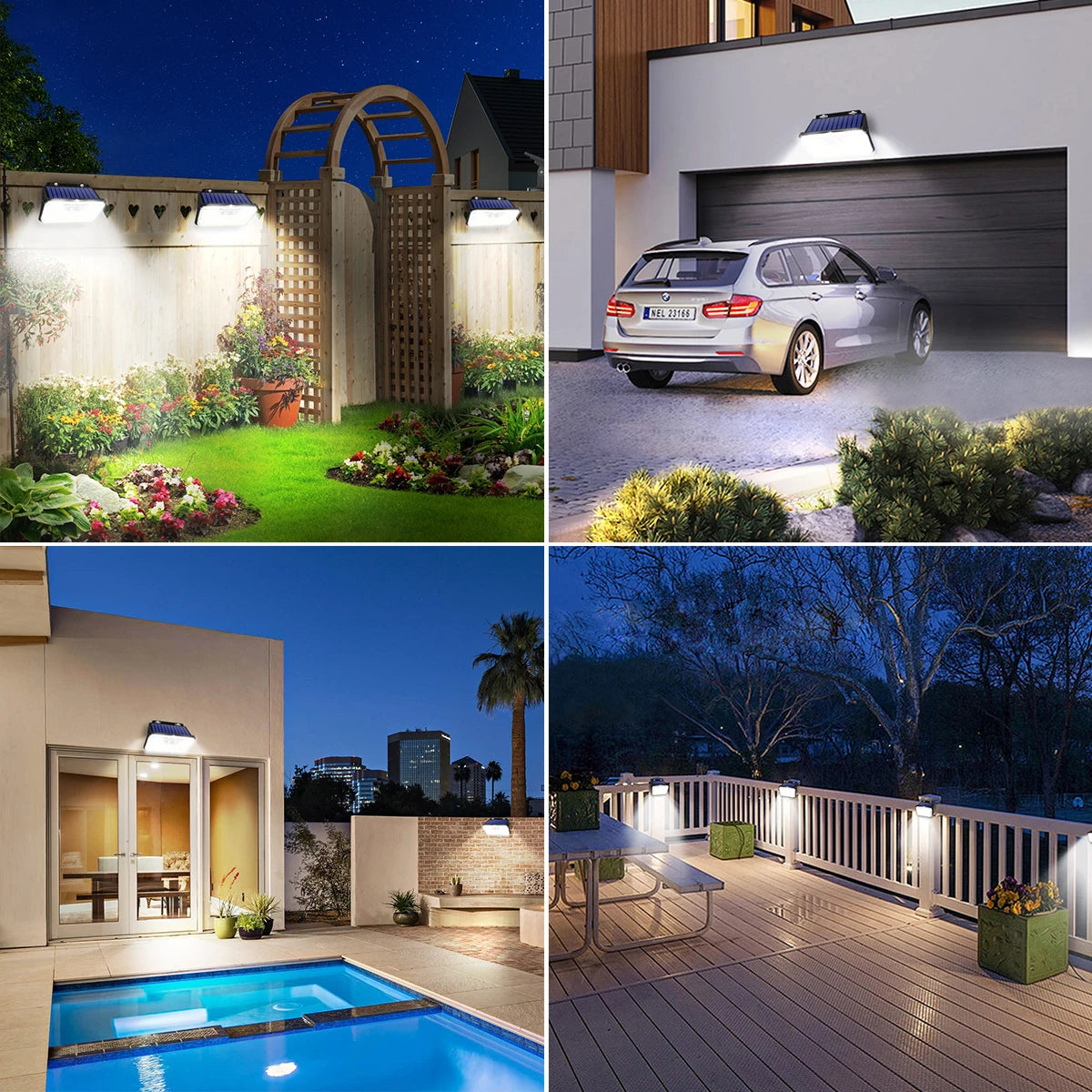 Waterproof Solar Outdoor Super Bright 148 LEDs Motion Sensor Wall Lights Security Lamp 3 Modes