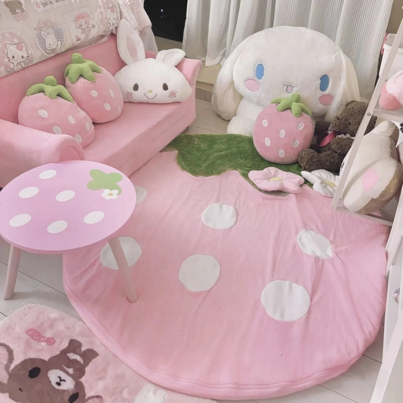 Siberry Pattern Floor Mat Bedroom Baby Cling Mat