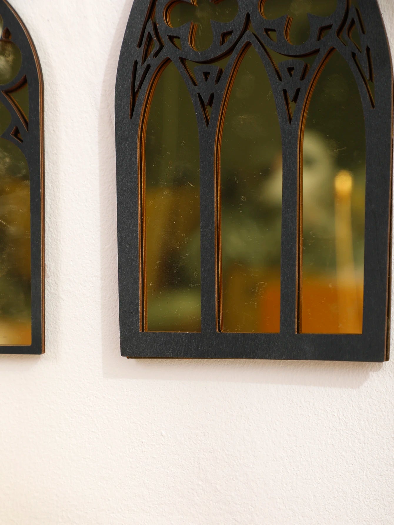 3 Pcs Wall Home Decorative Gothic Mirrors