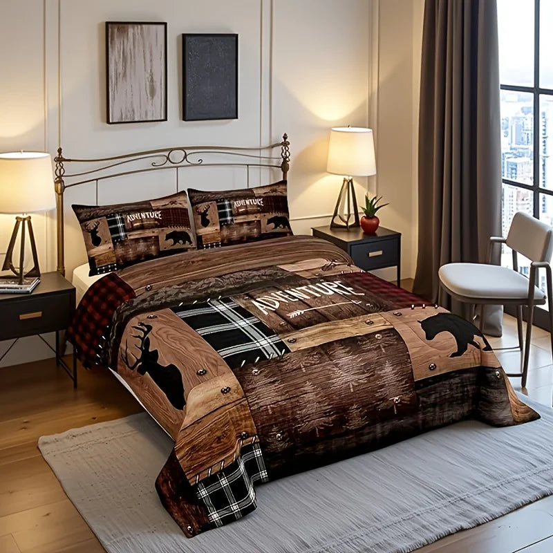 Cabin Bedding Sets Queen Size, Queen Size, Rustic Farmhouse Bedding