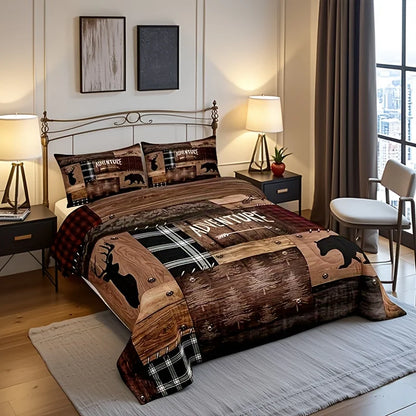 Cabin Bedding Sets Queen Size, Queen Size, Rustic Farmhouse Bedding