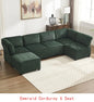 Modular Sectional Sofa U-Shaped Couch with Reversible Chaise, 6-Seat