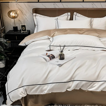 Embroidery Hotel Quality Bedding Set Luxury 800TC Egyptian Cotton