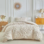 3D Rose Floral Tufted Duvet Cover Set High Quality Microfiber Bedding Set