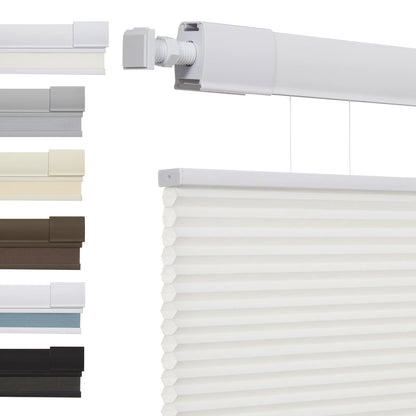 No Tools No Drill Top-Down Bottom Up Honeycomb Blinds for Windows, 1" Cell Fabric Cordless