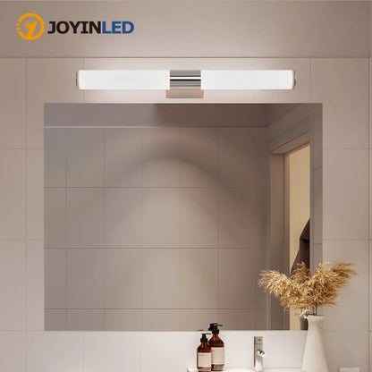 JOYINLED Nordic Interior Fixture Light Bathroom Mirror Vanity Light Sconce Fixture Chrome Vanity Light for Bathroom Bedroom