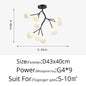 Branch Shape Firefly Ceiling Chandelier for House Baby Kid  Living Room Bedroom Decor G4 Led Lighting Indoor Hanging Lamp