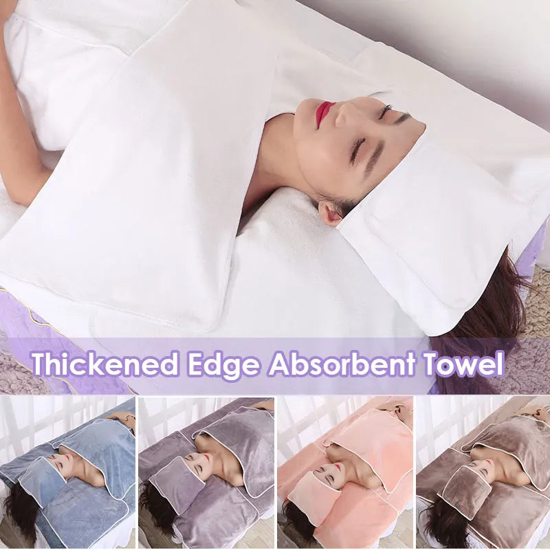3Pcs Beauty Salon Fiber Towel Set Turban+ Towel + Pillow Cover Towels