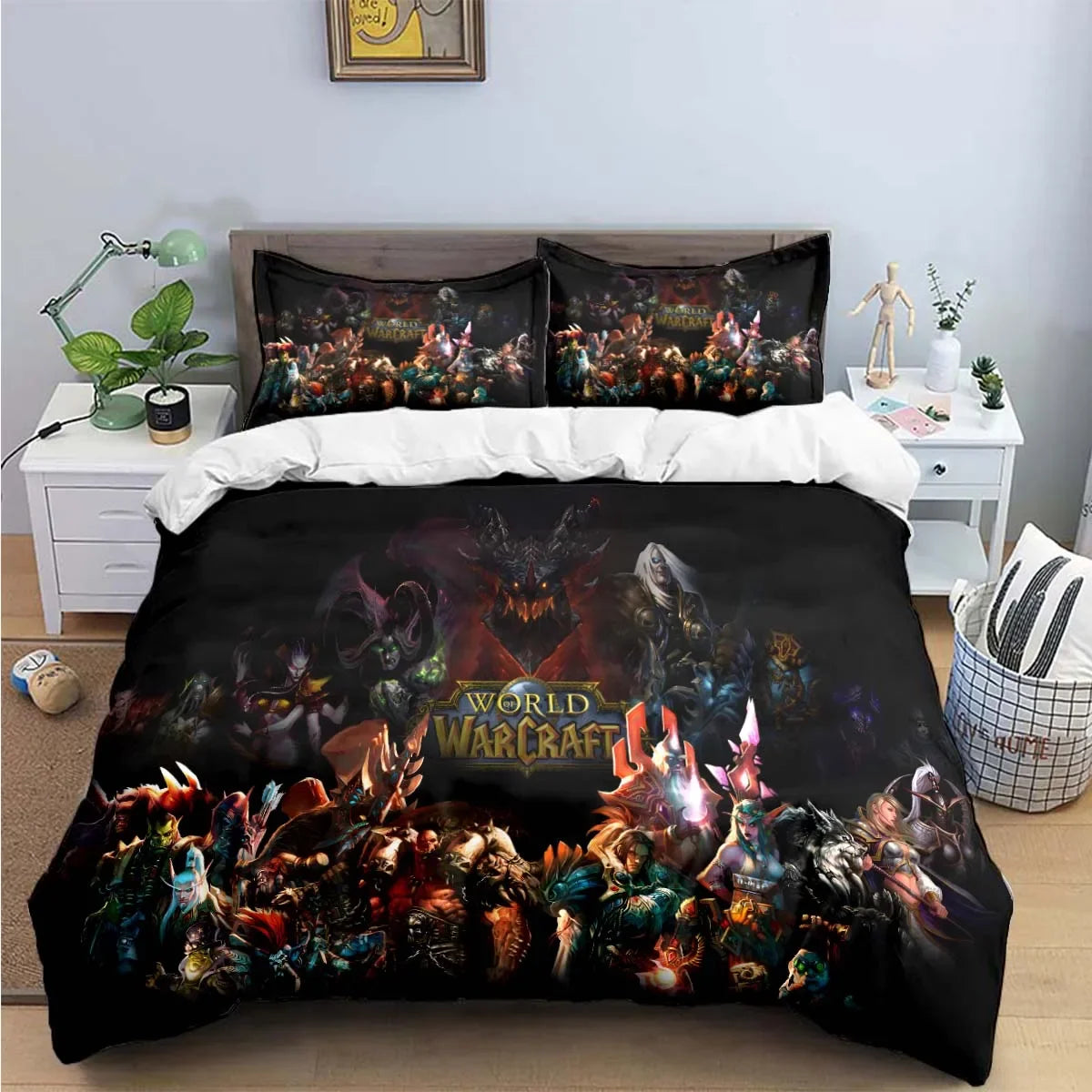 Hot Fashion 3D Game W-Warcraft Print Bedding Sets Bed Supplies
