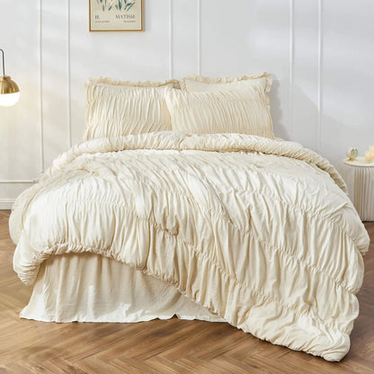 Rushed Black Duvet Cover Soft and Luxury Twin Queen King Comforter