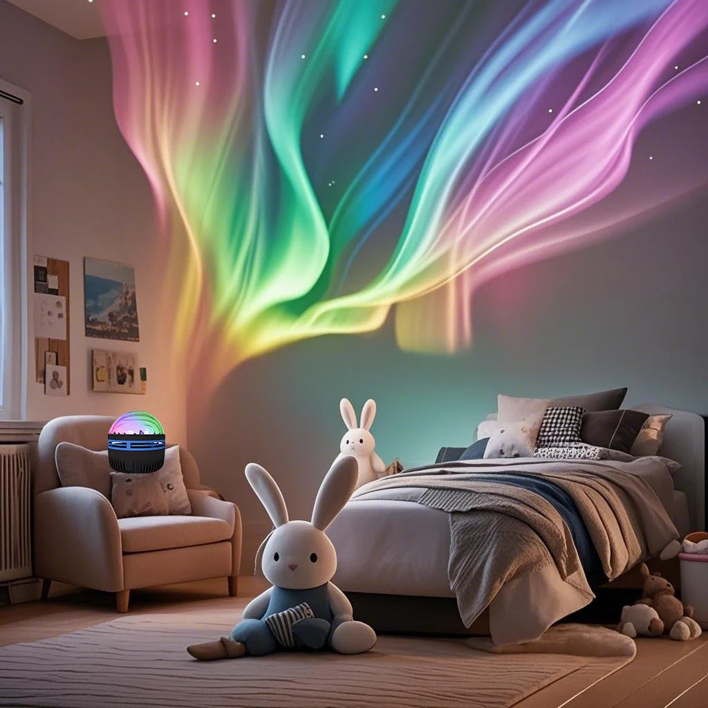 LED Galaxy Projection Light, 2-in-1 Northern Light Projector