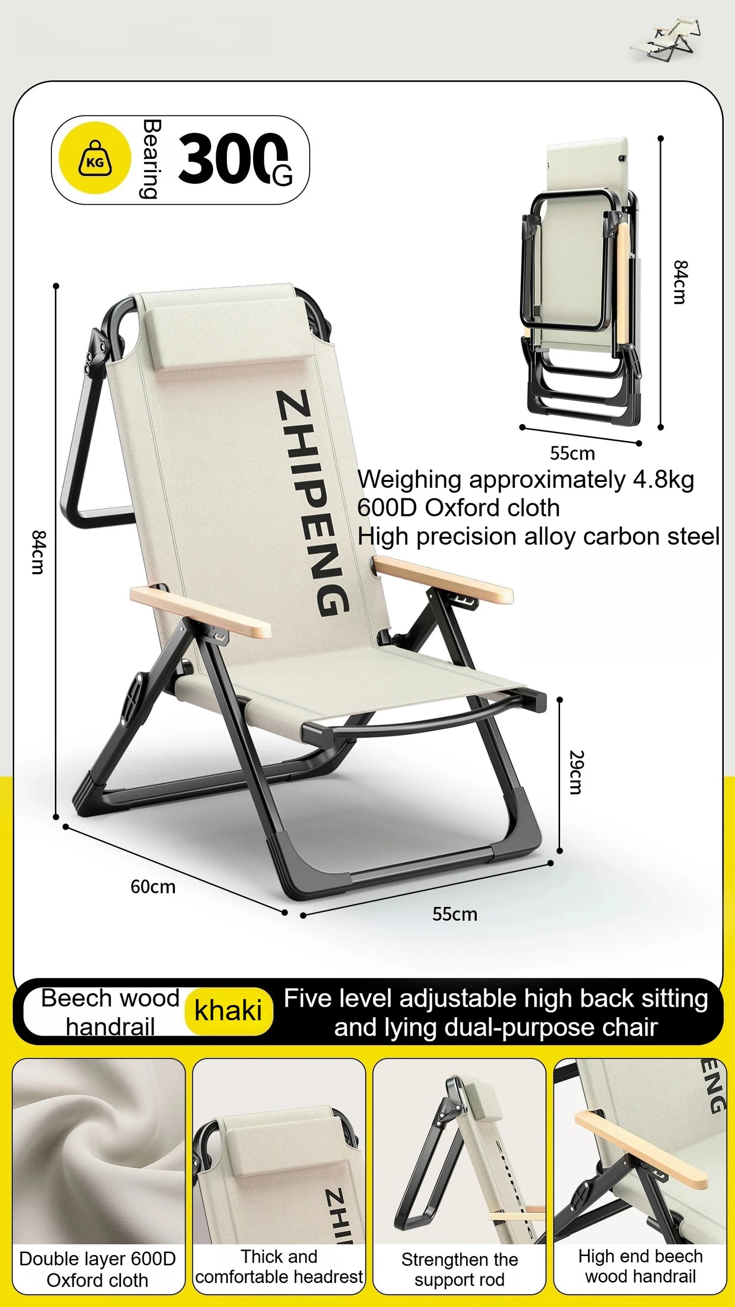 Camping Outdoor Furniture Folding Beach Chairs Outdoor