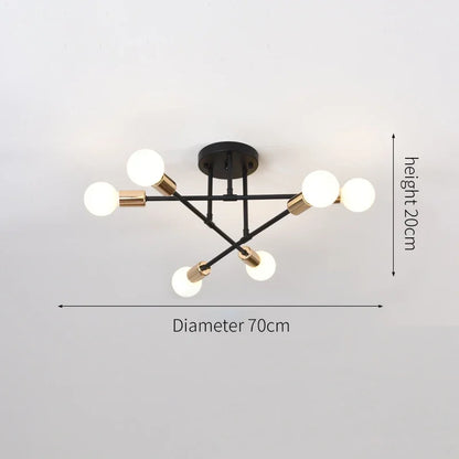 6-pack White Ceiling LED Ceiling Light, Modern Living Room
