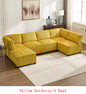 Modular Sectional Sofa U-Shaped Couch with Reversible Chaise, 6-Seat