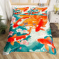 Koi Duvet Cover Sets for Kids Teens Adults Queen Size Quilt Covers