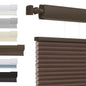 No Tools No Drill Top-Down Bottom Up Honeycomb Blinds for Windows, 1" Cell Fabric Cordless