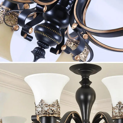 Vintage Chandelier Glass Pendant Lamp Indoor Lighting for Living Room Bedroom Kitchen Lustres Retro Loft Hanging Light Fixture