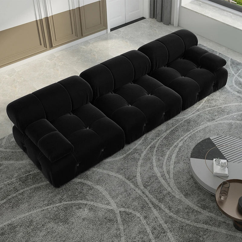 104" Minimalist Modular Sectional Sofas 3 Seats Sofa Sets for Office Apartment