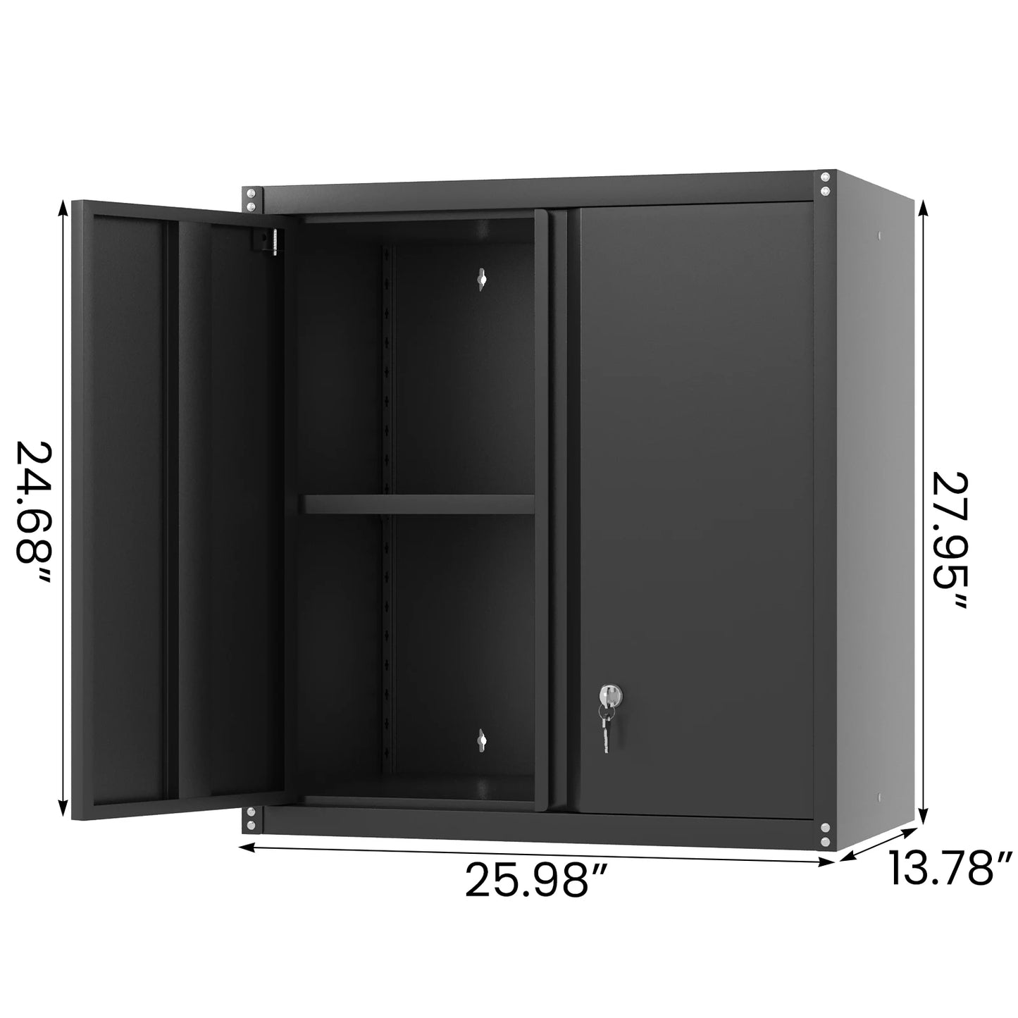 Metal Garage Storage Cabinet Wall Mounted Organizer