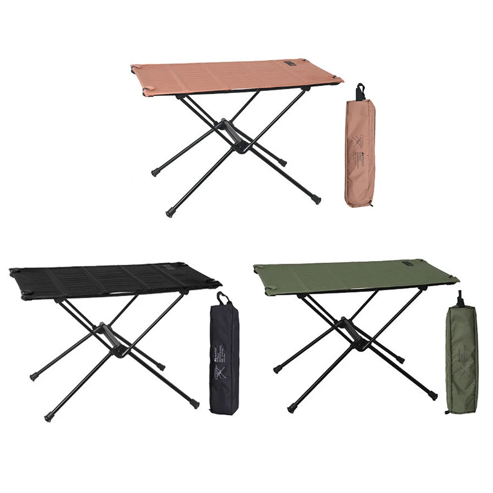 Camping Foldable Table Aluminum Alloy Picnic Collapsible Table Tear Resistance Lightweight Camp Table Outdoor Travel Supplies