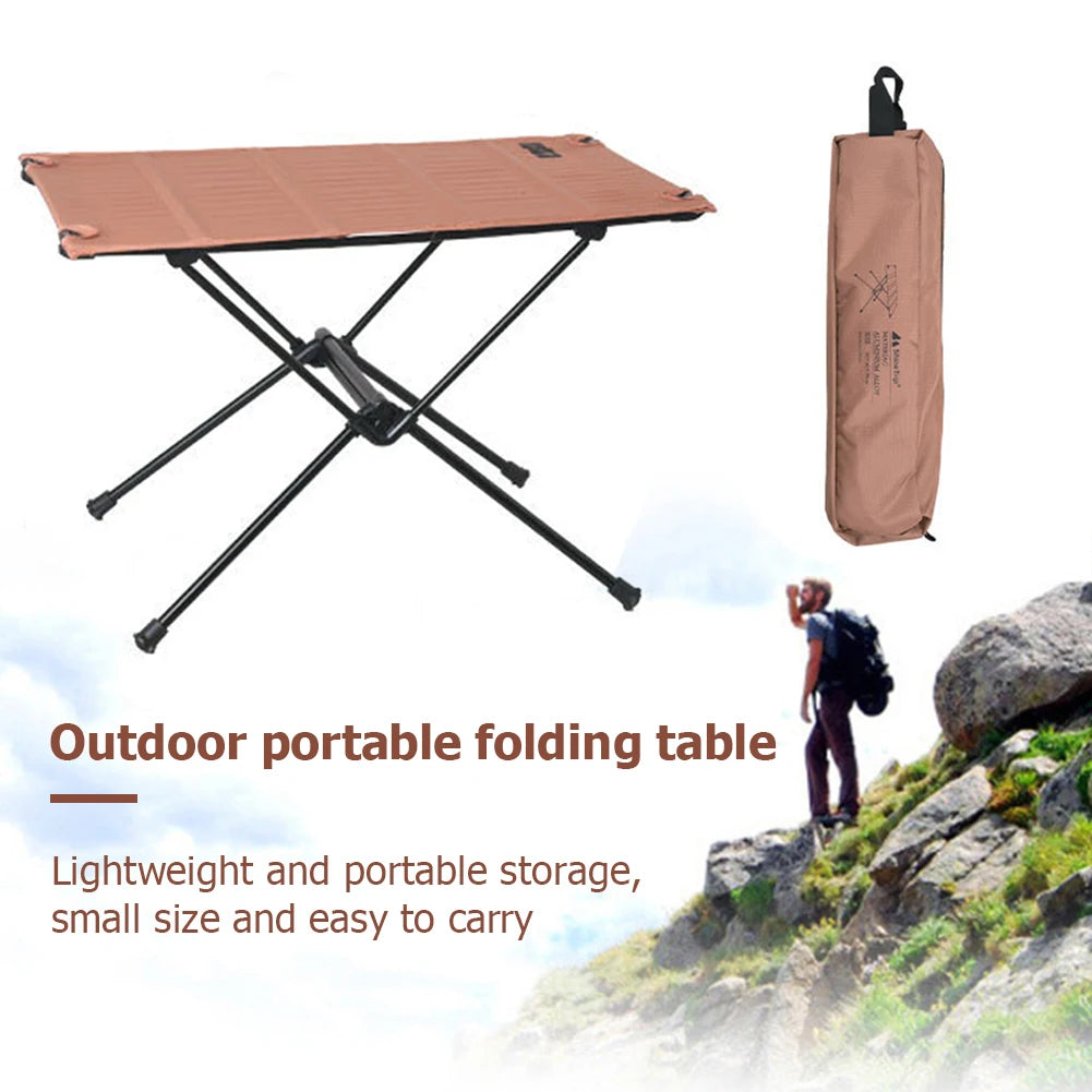 Camping Foldable Table Aluminum Alloy Picnic Collapsible Table Tear Resistance Lightweight Camp Table Outdoor Travel Supplies