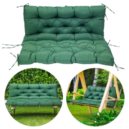 Outdoor Bench Cushions Garden Swing Seat Cushions with Backrest