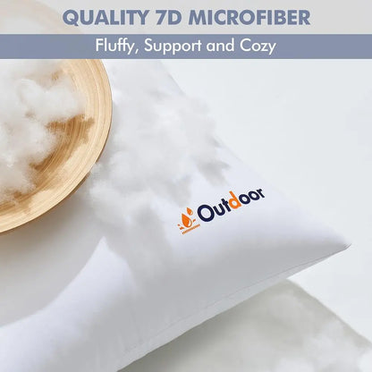 2-Pack Waterproof Outdoor Throw Pillow Inserts
