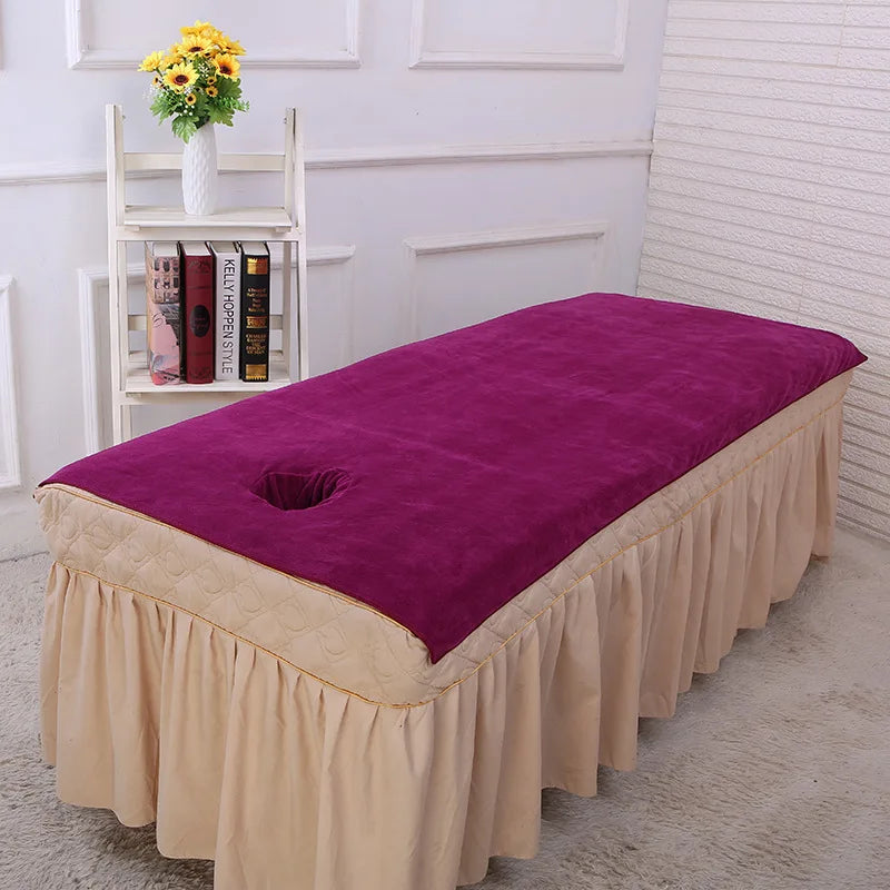 Beauty Salon Bath Towel Bed W / Hole Massage Sheet Physiotherapy Big