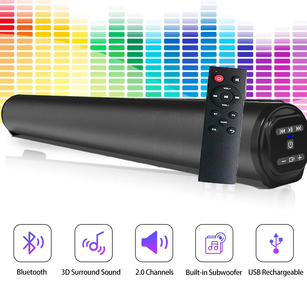 Wireless Bluetooth Sound Bar Speaker System Wireless