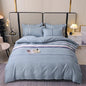 3 Pieces Luxury Striped Duvet Covers Soft Set Thickened Breathable Bedding Sets