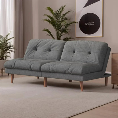 Futon Sofa Bed Fabric Couch Adjustable Sleeper Sofa Bed