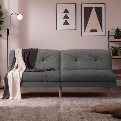 Futon Sofa Bed Fabric Couch Adjustable Sleeper Sofa Bed