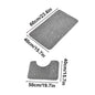 Bathroom Mat Non-Slip Coral Fleece Bath Set Bathroom 2 Piece