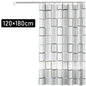 Shower Curtain Liner PEVA Square Shower Liner Plastic Waterproof Shower Curtains with Holes Modern Bathroom Partition Curtain