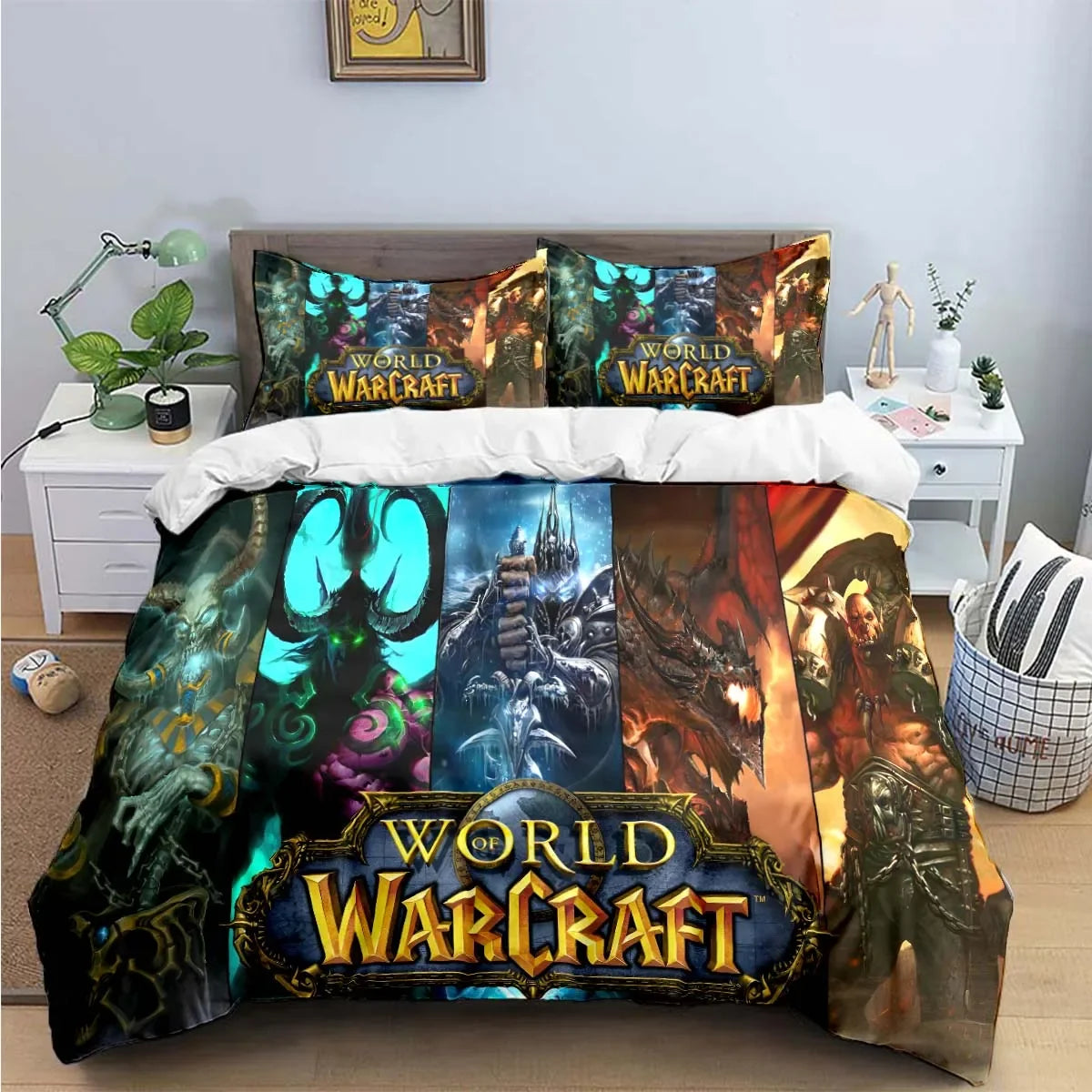 Hot Fashion 3D Game W-Warcraft Print Bedding Sets Bed Supplies