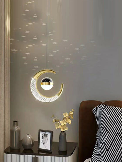 Creative led Ceiling Light W / Moon Stars