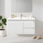 32" Wall Mounted Bathroom Vanity with Sink, Soft-Close Drawers