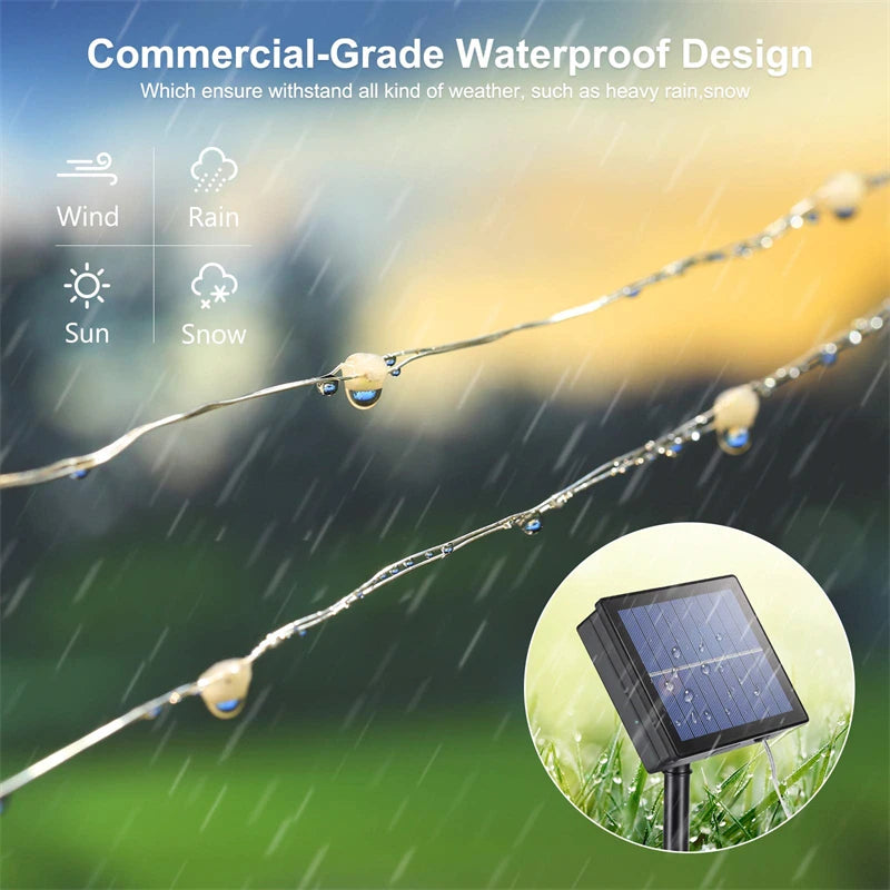 LED Solar Light Outdoor Garden Fairy String Light Led Twinkle
