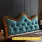 Princess Style Fabric Bedroom Cushion Skin Friendly Crystal Velvet