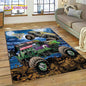 Monster Truck Monster Jam Cartoon Rug Carpet