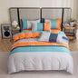 3 Pieces Luxury Striped Duvet Covers Soft Set Thickened Breathable Bedding Sets