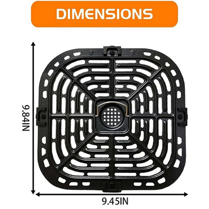 Air Fryer Grill Plate, Upgraded Square Tray Replacement