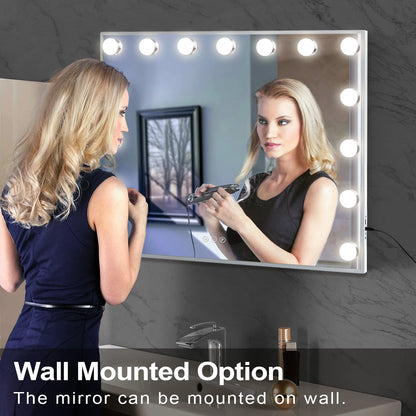 FENCHILIN Vanity Mirror w/ Hollywood Lighted Makeup Mirror