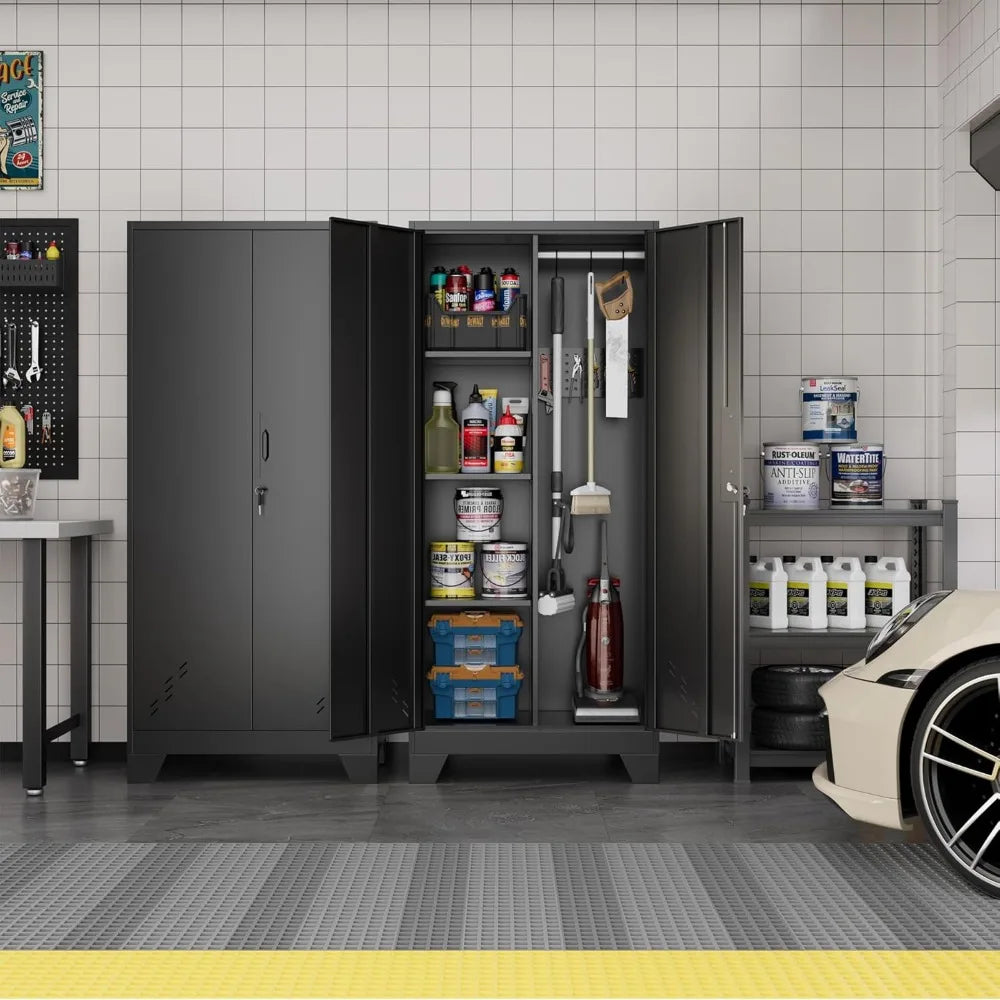 Metal Storage Cabinet W / Locking Doors, Garage, Bathroom Storage Cabinet