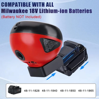 Portable Wireless Speaker for Makita/DeWalt/Milwaukee/Bosch 18V-20V Battery Supports Bluetooth 5.3 High-Definition Sound Quality