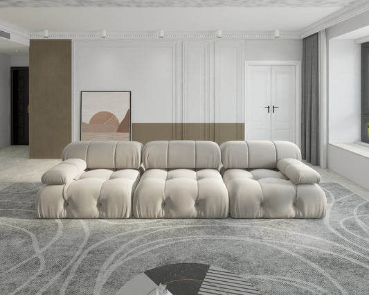 104" Minimalist Modular Sectional Sofas 3 Seats Sofa Sets for Office Apartment