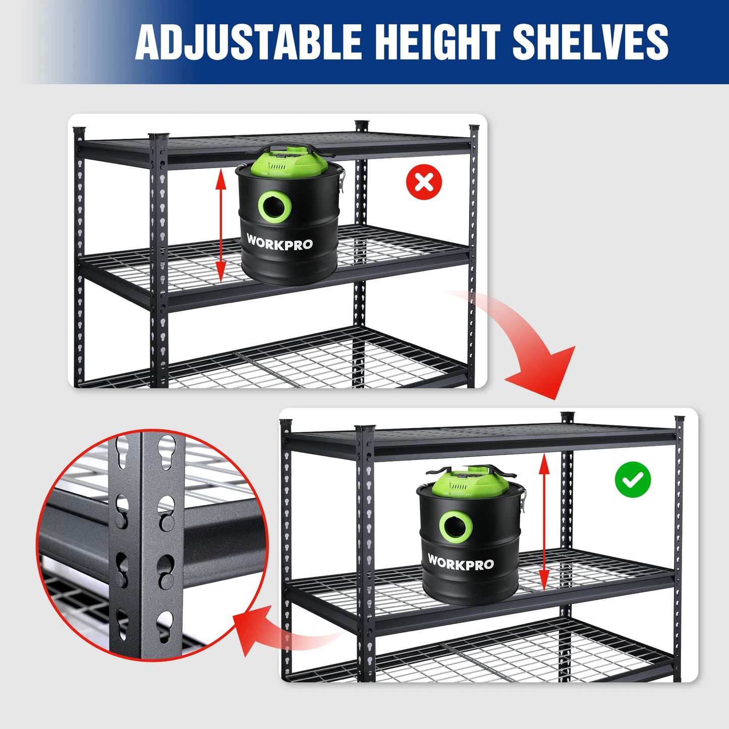3/4/5-Tier Metal Storage Rack
