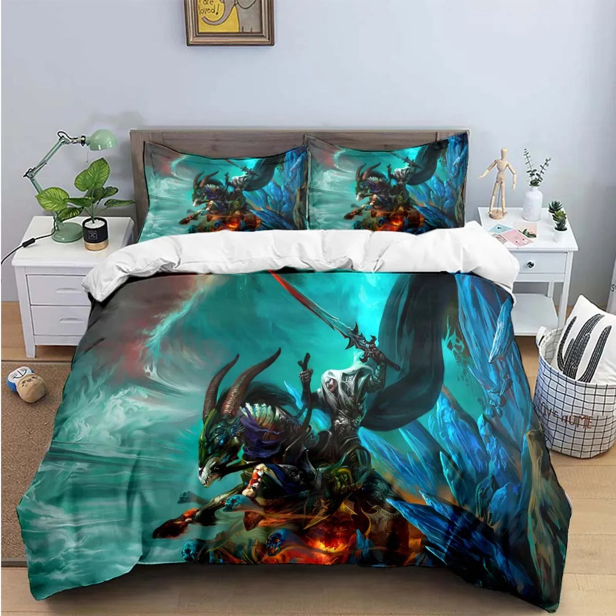 Hot Fashion 3D Game W-Warcraft Print Bedding Sets Bed Supplies