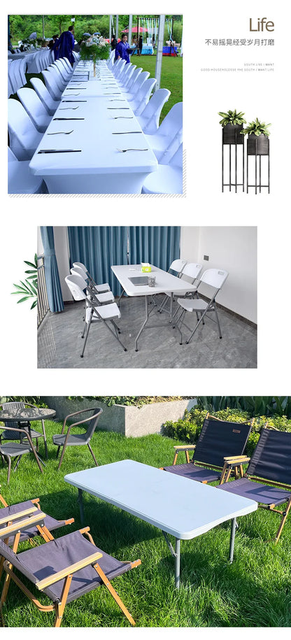 Outdoor Travel Portable Folding Table HDPE Dining Table